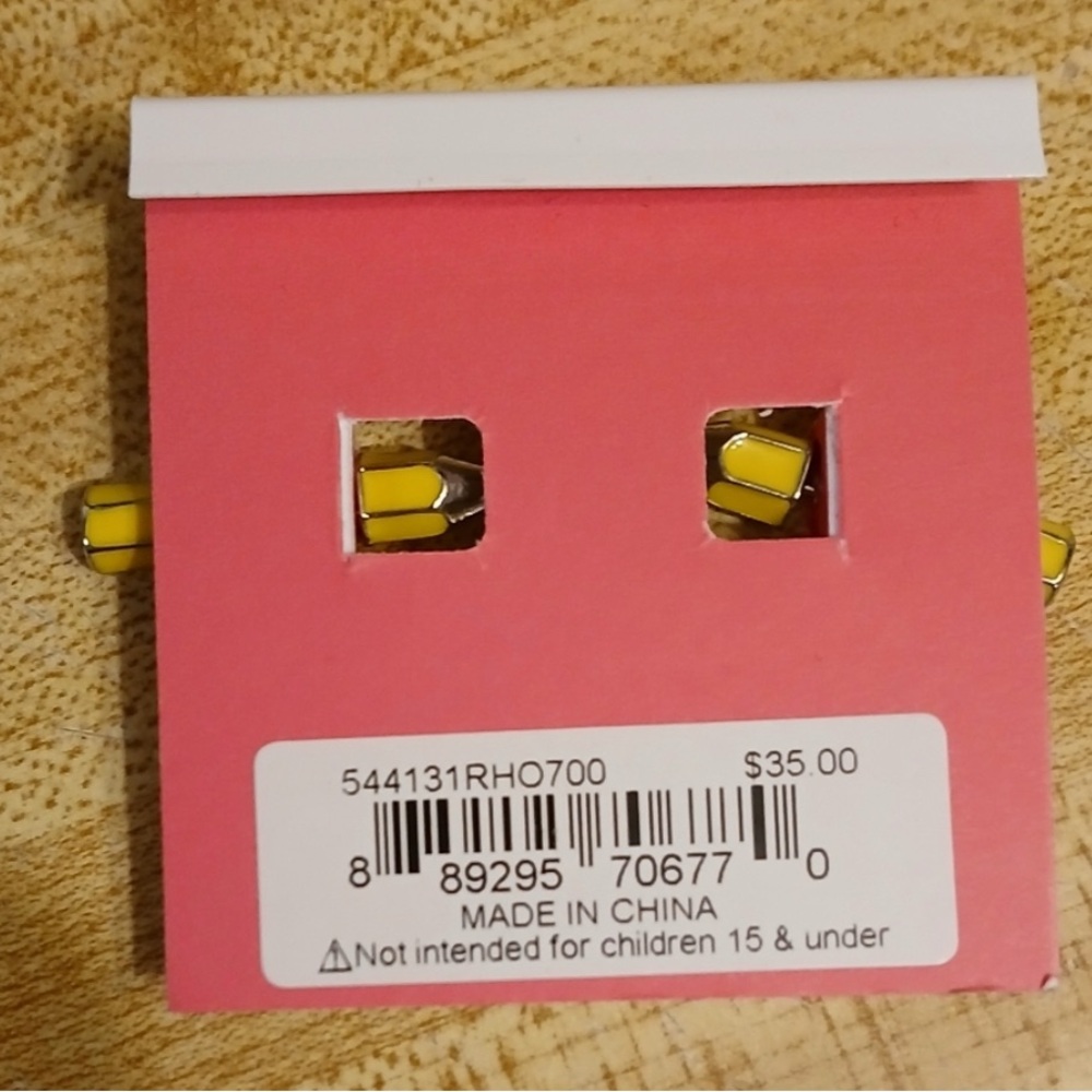 Betsey Johnson Yellow and Pink Pencil Set - Picture 3 of 6